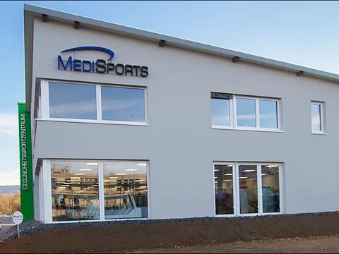Beratungsprojekt der Flowcon Unternehmensberatung - Kunde MediSports - Außenbild der Einrichtung