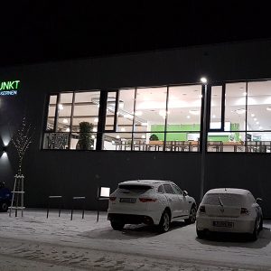 Der Sportpunkt Kernen von außen bei der Eröffnung 2019